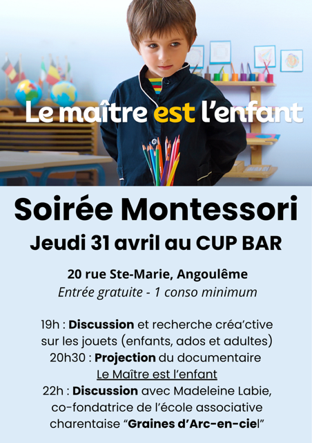 Soirée Montessori CUP BAR